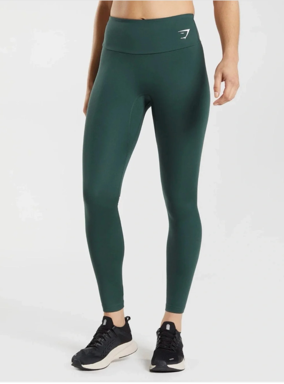 GymShark Size XS Training Leggings High Rise Obsidian Green Seamless Pants